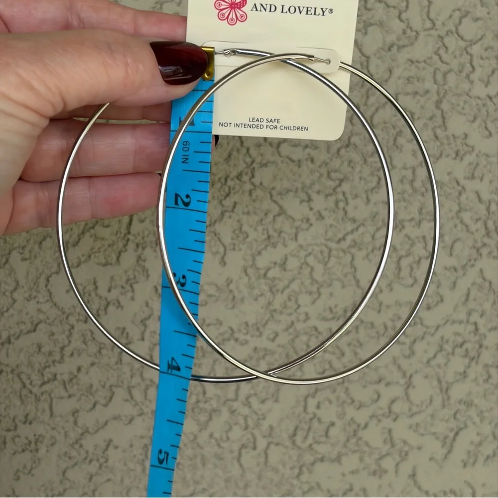 Statement Silver Hoop Earrings